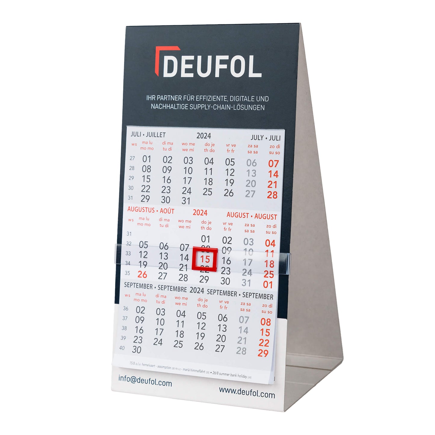 DEUFOL Tischkalender 2026 (Deutsch)